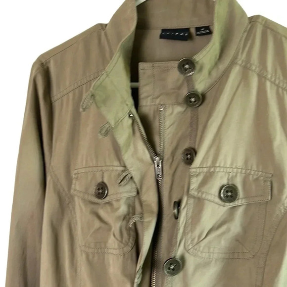 Tribal Brand, safari utility jacket women size 12. khaki ,prairie inspired layer - Picture 8 of 12